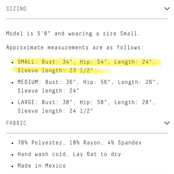 Boho Style LS top from Three Bird Nest - Size Small - NWT - Picture 16 of 16